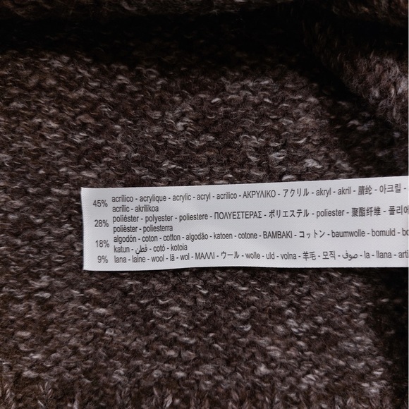 Zara Twisted Knit V Neck Sweater Wool - Picture 10 of 10